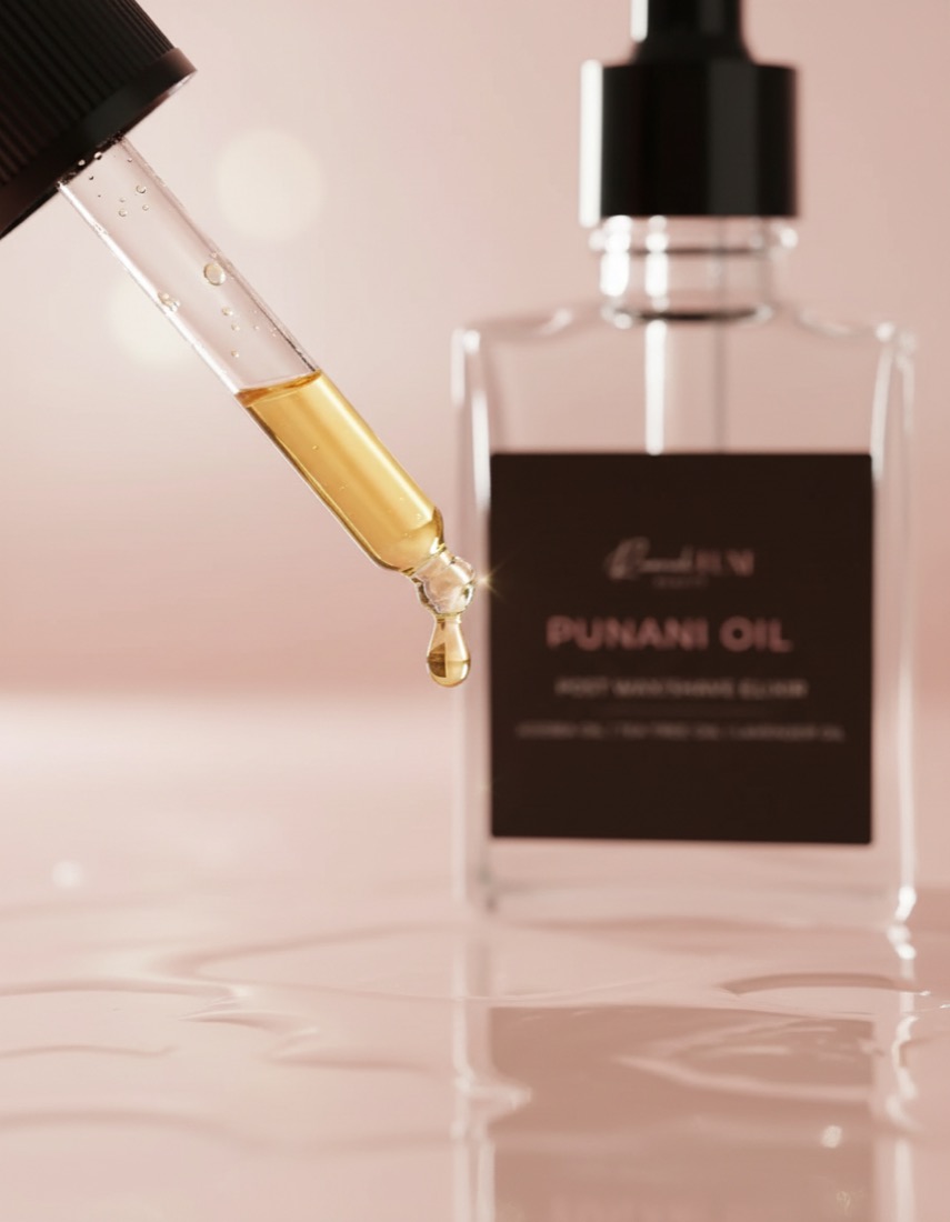 Golden drop macro from the Punani Oil dropper